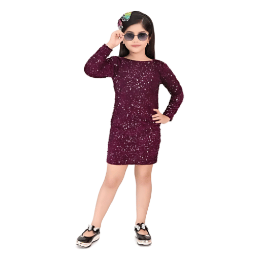 Girls Velvet Full Sleeve